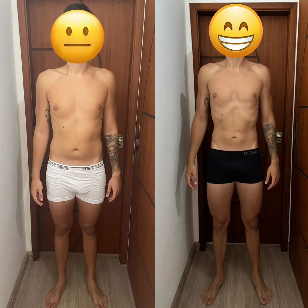 Antes e depois — Emagrecimento